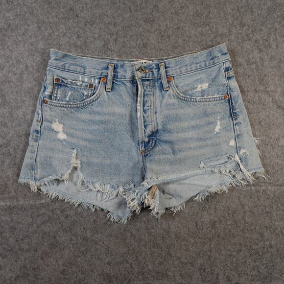 Agolde Pants - AGOLDE Shorts Womens 28 Parker Vintage Cutoff Denim Button Fly Distressed